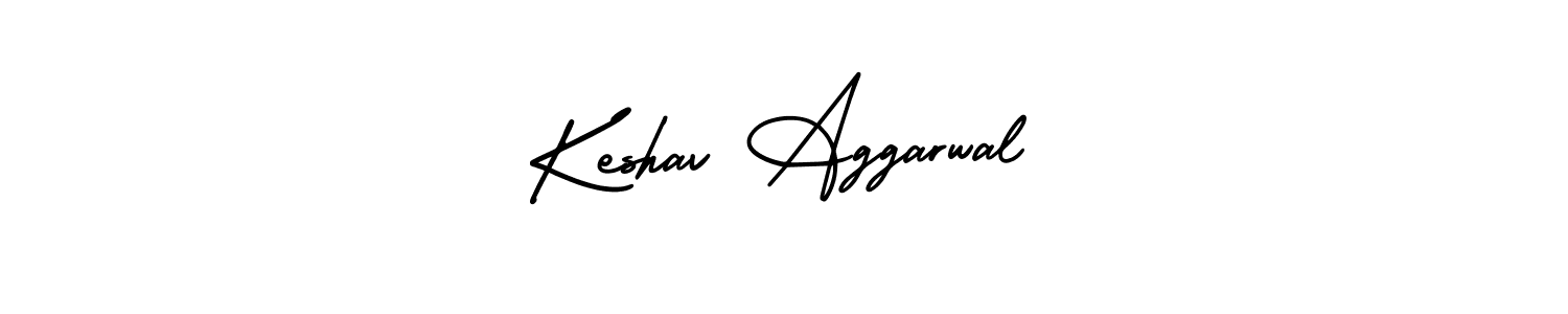 How to make Keshav Aggarwal name signature. Use AmerikaSignatureDemo-Regular style for creating short signs online. This is the latest handwritten sign. Keshav Aggarwal signature style 3 images and pictures png
