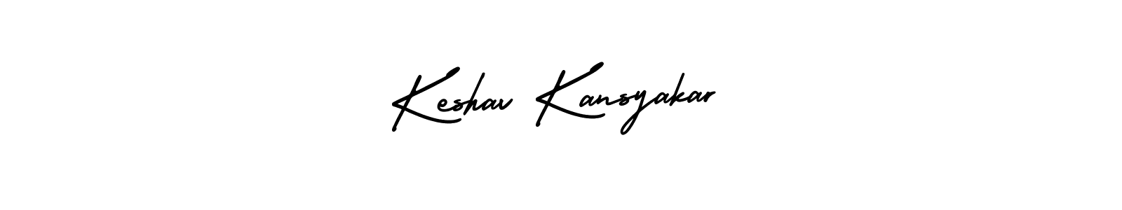 How to make Keshav Kansyakar name signature. Use AmerikaSignatureDemo-Regular style for creating short signs online. This is the latest handwritten sign. Keshav Kansyakar signature style 3 images and pictures png