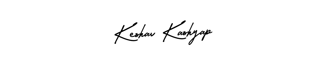 Keshav Kashyap stylish signature style. Best Handwritten Sign (AmerikaSignatureDemo-Regular) for my name. Handwritten Signature Collection Ideas for my name Keshav Kashyap. Keshav Kashyap signature style 3 images and pictures png