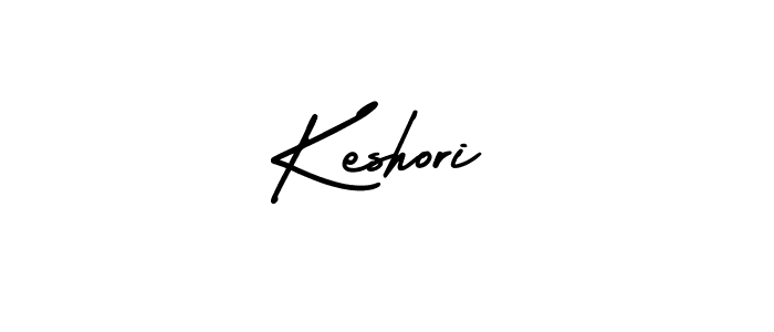 The best way (AmerikaSignatureDemo-Regular) to make a short signature is to pick only two or three words in your name. The name Keshori include a total of six letters. For converting this name. Keshori signature style 3 images and pictures png