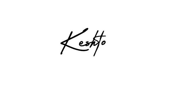 You should practise on your own different ways (AmerikaSignatureDemo-Regular) to write your name (Keshto) in signature. don't let someone else do it for you. Keshto signature style 3 images and pictures png