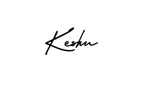 Make a beautiful signature design for name Keshu. With this signature (AmerikaSignatureDemo-Regular) style, you can create a handwritten signature for free. Keshu signature style 3 images and pictures png