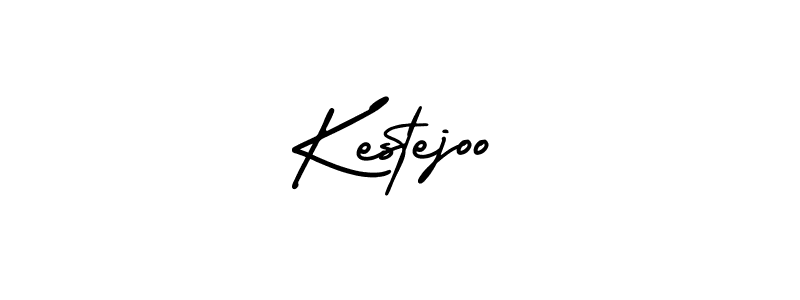 How to make Kestejoo name signature. Use AmerikaSignatureDemo-Regular style for creating short signs online. This is the latest handwritten sign. Kestejoo signature style 3 images and pictures png