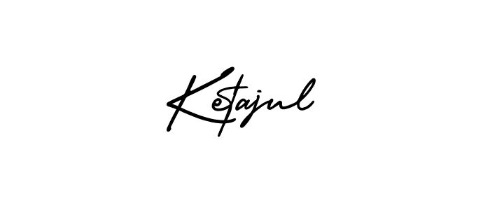 It looks lik you need a new signature style for name Ketajul. Design unique handwritten (AmerikaSignatureDemo-Regular) signature with our free signature maker in just a few clicks. Ketajul signature style 3 images and pictures png