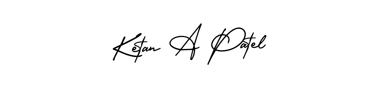 Create a beautiful signature design for name Ketan A Patel. With this signature (AmerikaSignatureDemo-Regular) fonts, you can make a handwritten signature for free. Ketan A Patel signature style 3 images and pictures png