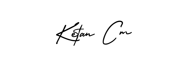 Make a beautiful signature design for name Ketan Cm. Use this online signature maker to create a handwritten signature for free. Ketan Cm signature style 3 images and pictures png