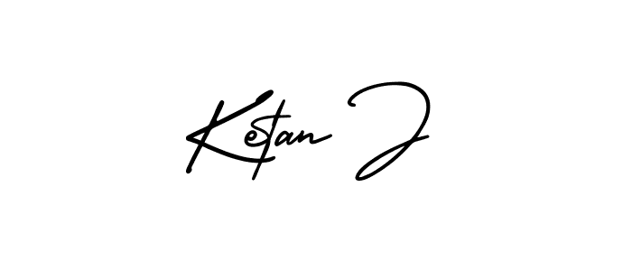 Also You can easily find your signature by using the search form. We will create Ketan J name handwritten signature images for you free of cost using AmerikaSignatureDemo-Regular sign style. Ketan J signature style 3 images and pictures png