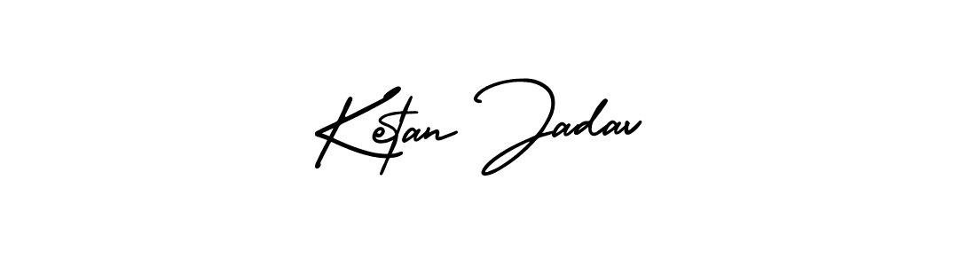if you are searching for the best signature style for your name Ketan Jadav. so please give up your signature search. here we have designed multiple signature styles  using AmerikaSignatureDemo-Regular. Ketan Jadav signature style 3 images and pictures png