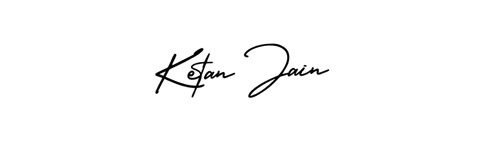 Design your own signature with our free online signature maker. With this signature software, you can create a handwritten (AmerikaSignatureDemo-Regular) signature for name Ketan Jain. Ketan Jain signature style 3 images and pictures png