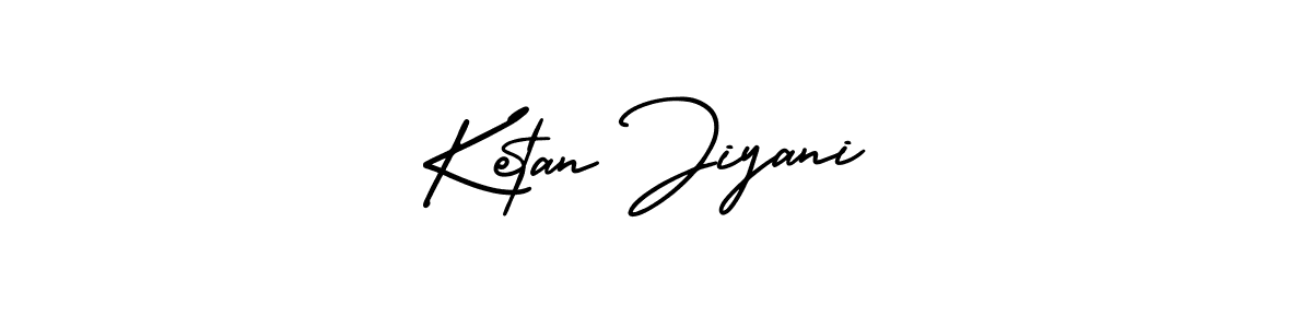 How to make Ketan Jiyani name signature. Use AmerikaSignatureDemo-Regular style for creating short signs online. This is the latest handwritten sign. Ketan Jiyani signature style 3 images and pictures png