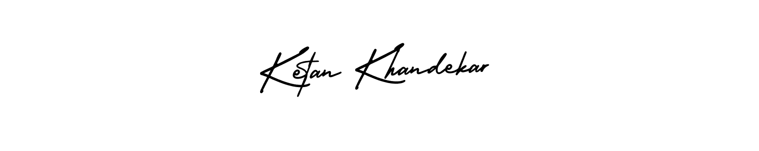 Ketan Khandekar stylish signature style. Best Handwritten Sign (AmerikaSignatureDemo-Regular) for my name. Handwritten Signature Collection Ideas for my name Ketan Khandekar. Ketan Khandekar signature style 3 images and pictures png