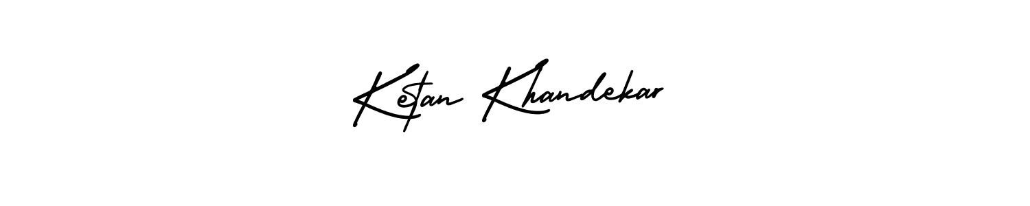 Design your own signature with our free online signature maker. With this signature software, you can create a handwritten (AmerikaSignatureDemo-Regular) signature for name Ketan Khandekar. Ketan Khandekar signature style 3 images and pictures png