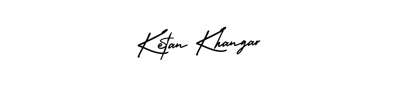 Design your own signature with our free online signature maker. With this signature software, you can create a handwritten (AmerikaSignatureDemo-Regular) signature for name Ketan Khangar. Ketan Khangar signature style 3 images and pictures png
