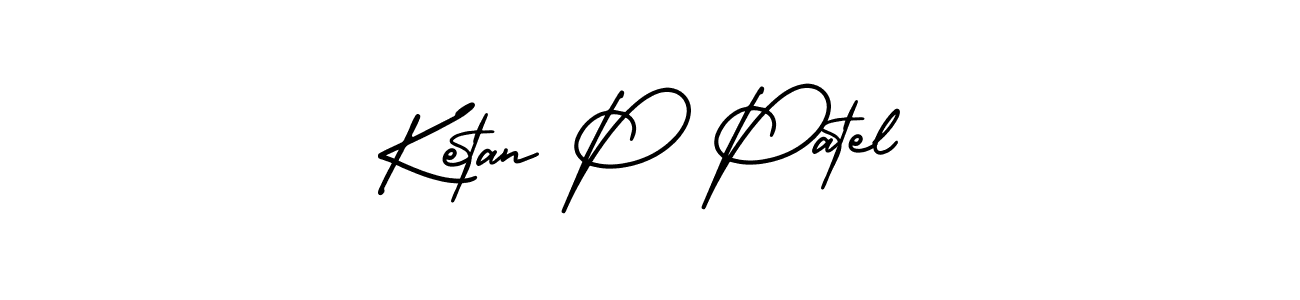 How to make Ketan P Patel signature? AmerikaSignatureDemo-Regular is a professional autograph style. Create handwritten signature for Ketan P Patel name. Ketan P Patel signature style 3 images and pictures png