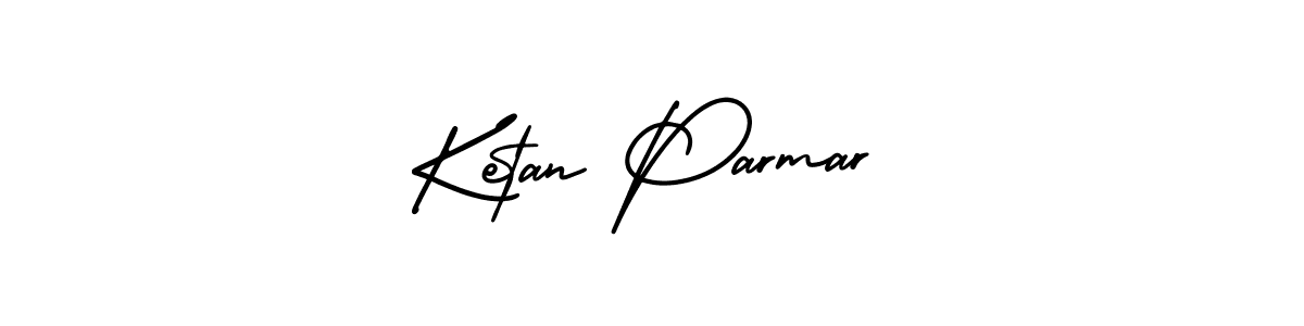 The best way (AmerikaSignatureDemo-Regular) to make a short signature is to pick only two or three words in your name. The name Ketan Parmar include a total of six letters. For converting this name. Ketan Parmar signature style 3 images and pictures png