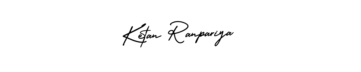 This is the best signature style for the Ketan Ranpariya name. Also you like these signature font (AmerikaSignatureDemo-Regular). Mix name signature. Ketan Ranpariya signature style 3 images and pictures png