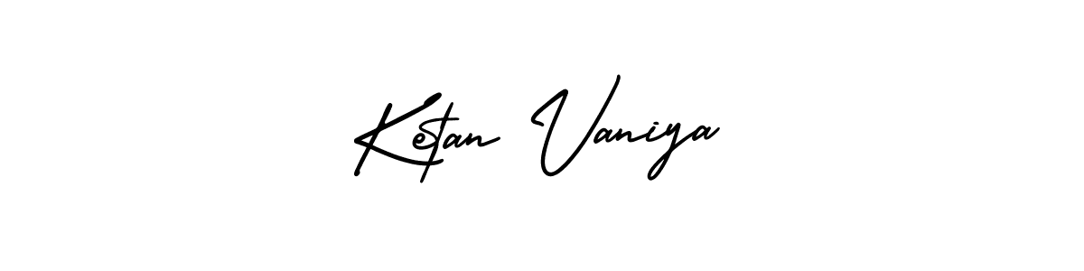 This is the best signature style for the Ketan Vaniya name. Also you like these signature font (AmerikaSignatureDemo-Regular). Mix name signature. Ketan Vaniya signature style 3 images and pictures png