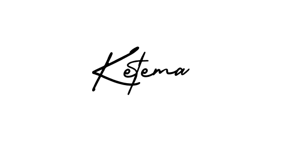 Ketema stylish signature style. Best Handwritten Sign (AmerikaSignatureDemo-Regular) for my name. Handwritten Signature Collection Ideas for my name Ketema. Ketema signature style 3 images and pictures png