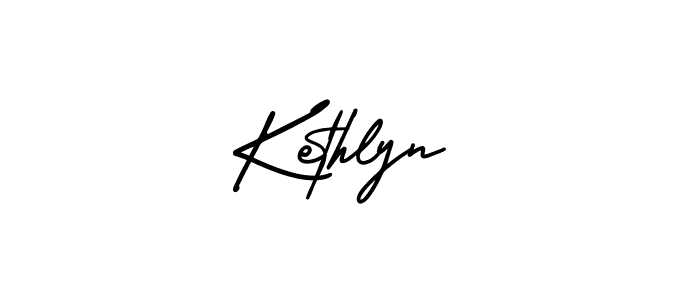 The best way (AmerikaSignatureDemo-Regular) to make a short signature is to pick only two or three words in your name. The name Kethlyn include a total of six letters. For converting this name. Kethlyn signature style 3 images and pictures png