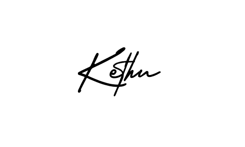 How to make Kethu signature? AmerikaSignatureDemo-Regular is a professional autograph style. Create handwritten signature for Kethu name. Kethu signature style 3 images and pictures png