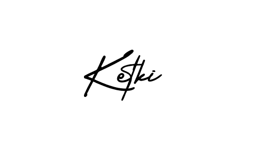 The best way (AmerikaSignatureDemo-Regular) to make a short signature is to pick only two or three words in your name. The name Ketki include a total of six letters. For converting this name. Ketki signature style 3 images and pictures png