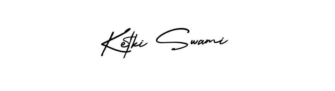 Ketki Swami stylish signature style. Best Handwritten Sign (AmerikaSignatureDemo-Regular) for my name. Handwritten Signature Collection Ideas for my name Ketki Swami. Ketki Swami signature style 3 images and pictures png