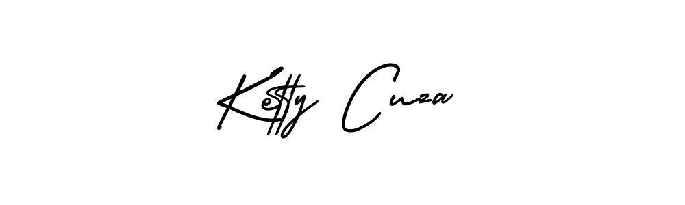 Design your own signature with our free online signature maker. With this signature software, you can create a handwritten (AmerikaSignatureDemo-Regular) signature for name Ketty Cuza. Ketty Cuza signature style 3 images and pictures png