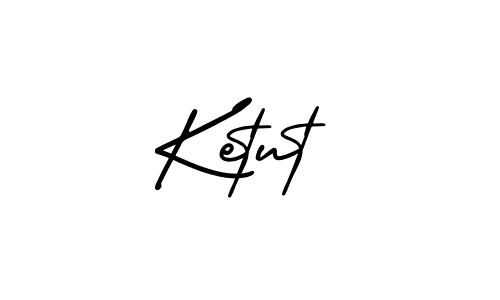 Ketut stylish signature style. Best Handwritten Sign (AmerikaSignatureDemo-Regular) for my name. Handwritten Signature Collection Ideas for my name Ketut. Ketut signature style 3 images and pictures png