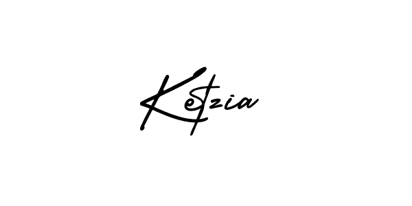 Use a signature maker to create a handwritten signature online. With this signature software, you can design (AmerikaSignatureDemo-Regular) your own signature for name Ketzia. Ketzia signature style 3 images and pictures png