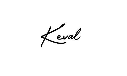 Keval stylish signature style. Best Handwritten Sign (AmerikaSignatureDemo-Regular) for my name. Handwritten Signature Collection Ideas for my name Keval. Keval signature style 3 images and pictures png