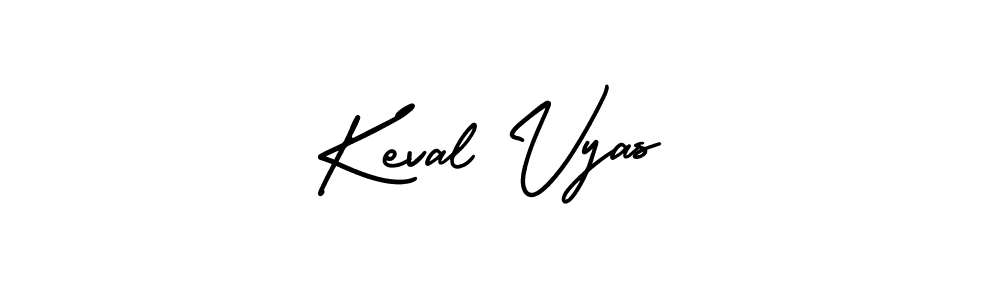 Make a beautiful signature design for name Keval Vyas. With this signature (AmerikaSignatureDemo-Regular) style, you can create a handwritten signature for free. Keval Vyas signature style 3 images and pictures png
