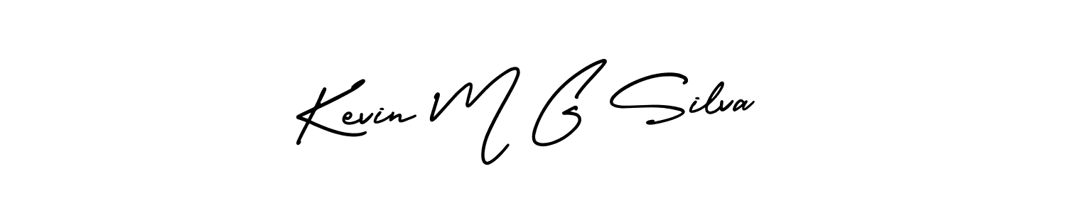 Design your own signature with our free online signature maker. With this signature software, you can create a handwritten (AmerikaSignatureDemo-Regular) signature for name Kevin M G Silva. Kevin M G Silva signature style 3 images and pictures png