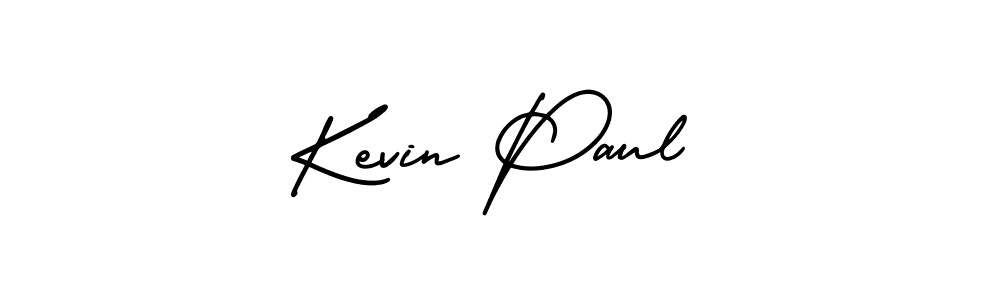 Use a signature maker to create a handwritten signature online. With this signature software, you can design (AmerikaSignatureDemo-Regular) your own signature for name Kevin Paul. Kevin Paul signature style 3 images and pictures png