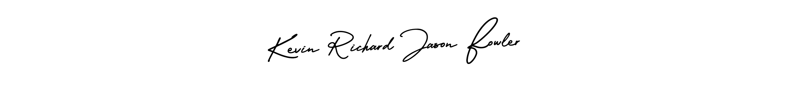 Design your own signature with our free online signature maker. With this signature software, you can create a handwritten (AmerikaSignatureDemo-Regular) signature for name Kevin Richard Jason Fowler. Kevin Richard Jason Fowler signature style 3 images and pictures png