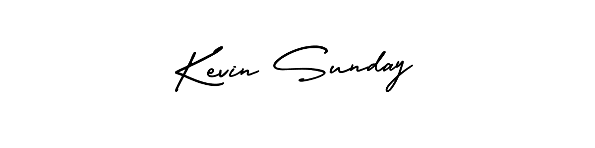 Kevin Sunday stylish signature style. Best Handwritten Sign (AmerikaSignatureDemo-Regular) for my name. Handwritten Signature Collection Ideas for my name Kevin Sunday. Kevin Sunday signature style 3 images and pictures png