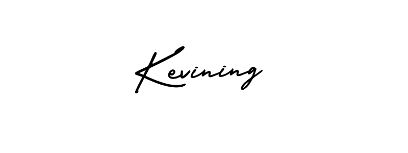 Create a beautiful signature design for name Kevining. With this signature (AmerikaSignatureDemo-Regular) fonts, you can make a handwritten signature for free. Kevining signature style 3 images and pictures png