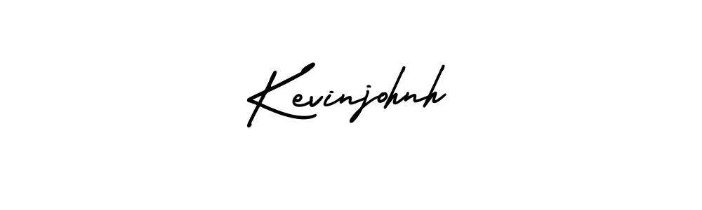 How to make Kevinjohnh name signature. Use AmerikaSignatureDemo-Regular style for creating short signs online. This is the latest handwritten sign. Kevinjohnh signature style 3 images and pictures png