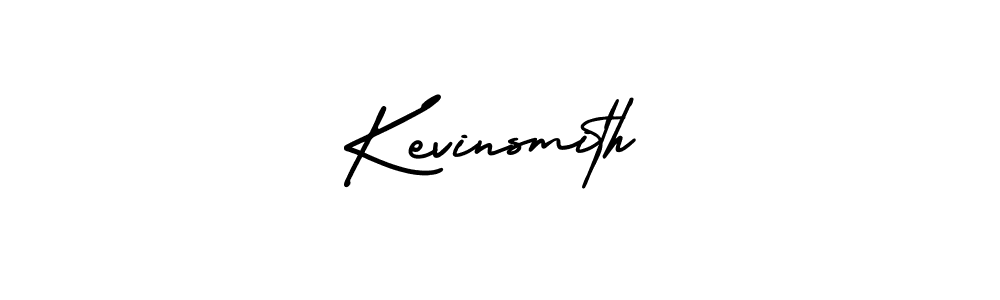 How to make Kevinsmith signature? AmerikaSignatureDemo-Regular is a professional autograph style. Create handwritten signature for Kevinsmith name. Kevinsmith signature style 3 images and pictures png