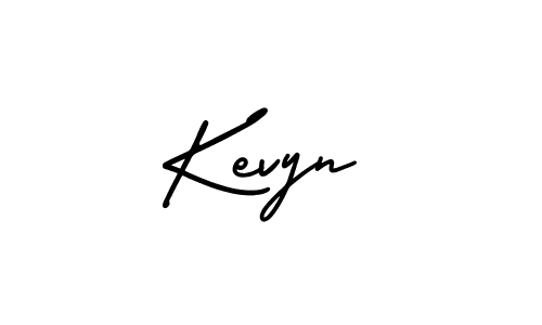 Kevyn stylish signature style. Best Handwritten Sign (AmerikaSignatureDemo-Regular) for my name. Handwritten Signature Collection Ideas for my name Kevyn. Kevyn signature style 3 images and pictures png