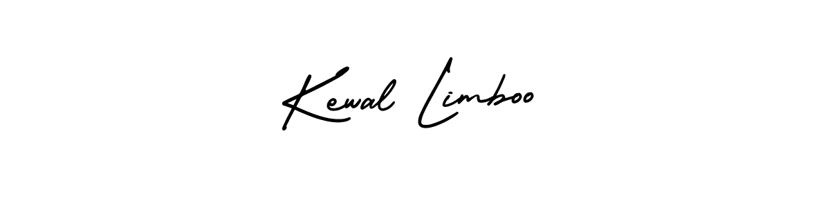 Kewal Limboo stylish signature style. Best Handwritten Sign (AmerikaSignatureDemo-Regular) for my name. Handwritten Signature Collection Ideas for my name Kewal Limboo. Kewal Limboo signature style 3 images and pictures png