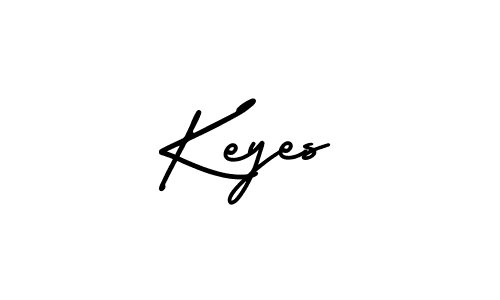 Design your own signature with our free online signature maker. With this signature software, you can create a handwritten (AmerikaSignatureDemo-Regular) signature for name Keyes. Keyes signature style 3 images and pictures png