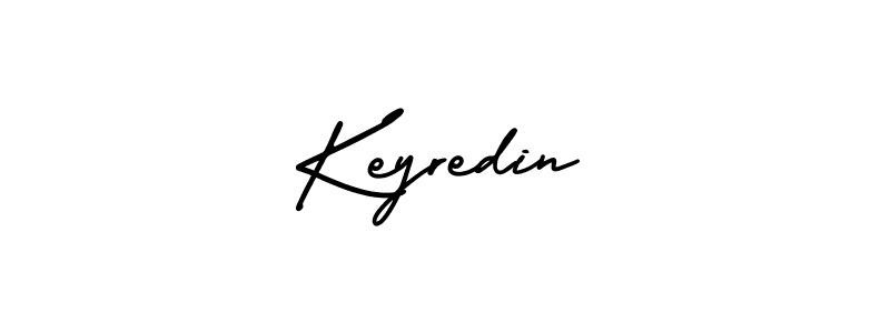 Keyredin stylish signature style. Best Handwritten Sign (AmerikaSignatureDemo-Regular) for my name. Handwritten Signature Collection Ideas for my name Keyredin. Keyredin signature style 3 images and pictures png