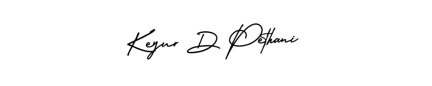 How to make Keyur D Pethani signature? AmerikaSignatureDemo-Regular is a professional autograph style. Create handwritten signature for Keyur D Pethani name. Keyur D Pethani signature style 3 images and pictures png