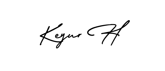 Make a short Keyur H signature style. Manage your documents anywhere anytime using AmerikaSignatureDemo-Regular. Create and add eSignatures, submit forms, share and send files easily. Keyur H signature style 3 images and pictures png