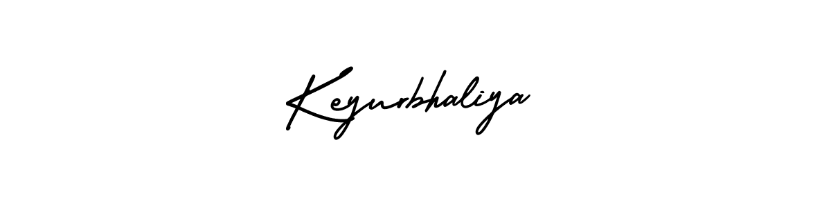 You should practise on your own different ways (AmerikaSignatureDemo-Regular) to write your name (Keyurbhaliya) in signature. don't let someone else do it for you. Keyurbhaliya signature style 3 images and pictures png