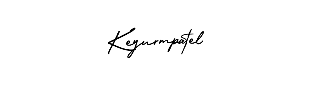 You should practise on your own different ways (AmerikaSignatureDemo-Regular) to write your name (Keyurmpatel) in signature. don't let someone else do it for you. Keyurmpatel signature style 3 images and pictures png