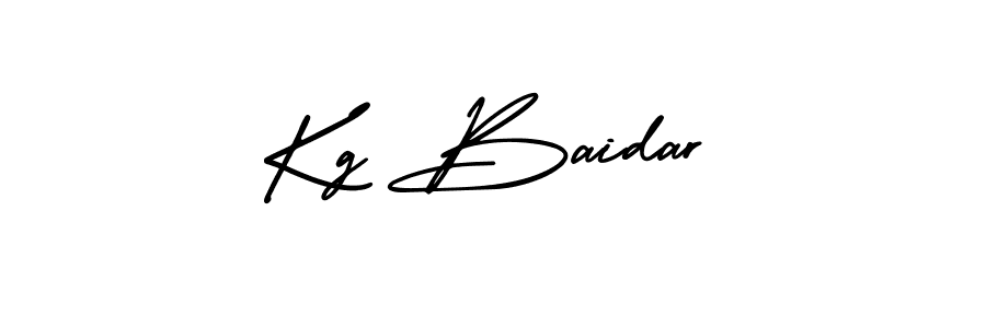 How to make Kg Baidar signature? AmerikaSignatureDemo-Regular is a professional autograph style. Create handwritten signature for Kg Baidar name. Kg Baidar signature style 3 images and pictures png