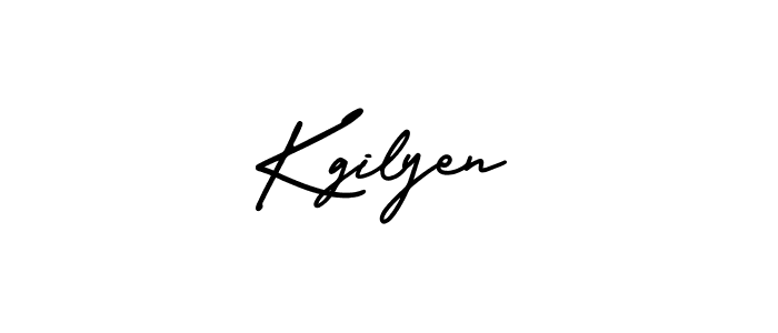 Create a beautiful signature design for name Kgilyen. With this signature (AmerikaSignatureDemo-Regular) fonts, you can make a handwritten signature for free. Kgilyen signature style 3 images and pictures png