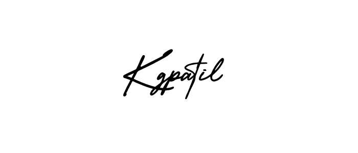 How to make Kgpatil name signature. Use AmerikaSignatureDemo-Regular style for creating short signs online. This is the latest handwritten sign. Kgpatil signature style 3 images and pictures png