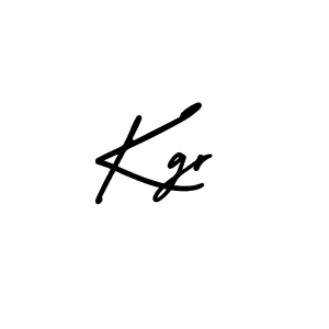 How to make Kgr name signature. Use AmerikaSignatureDemo-Regular style for creating short signs online. This is the latest handwritten sign. Kgr signature style 3 images and pictures png